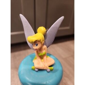 TINKER‎ BELL PVC GLITTERING WINGS FIGURINE TINKERBELL